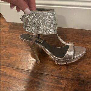 Steve Madden metallic wedge heels